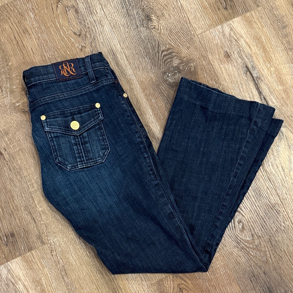 Rock & Republic Scorpion Dark Blue Women Jeans, Size 30, Please Read